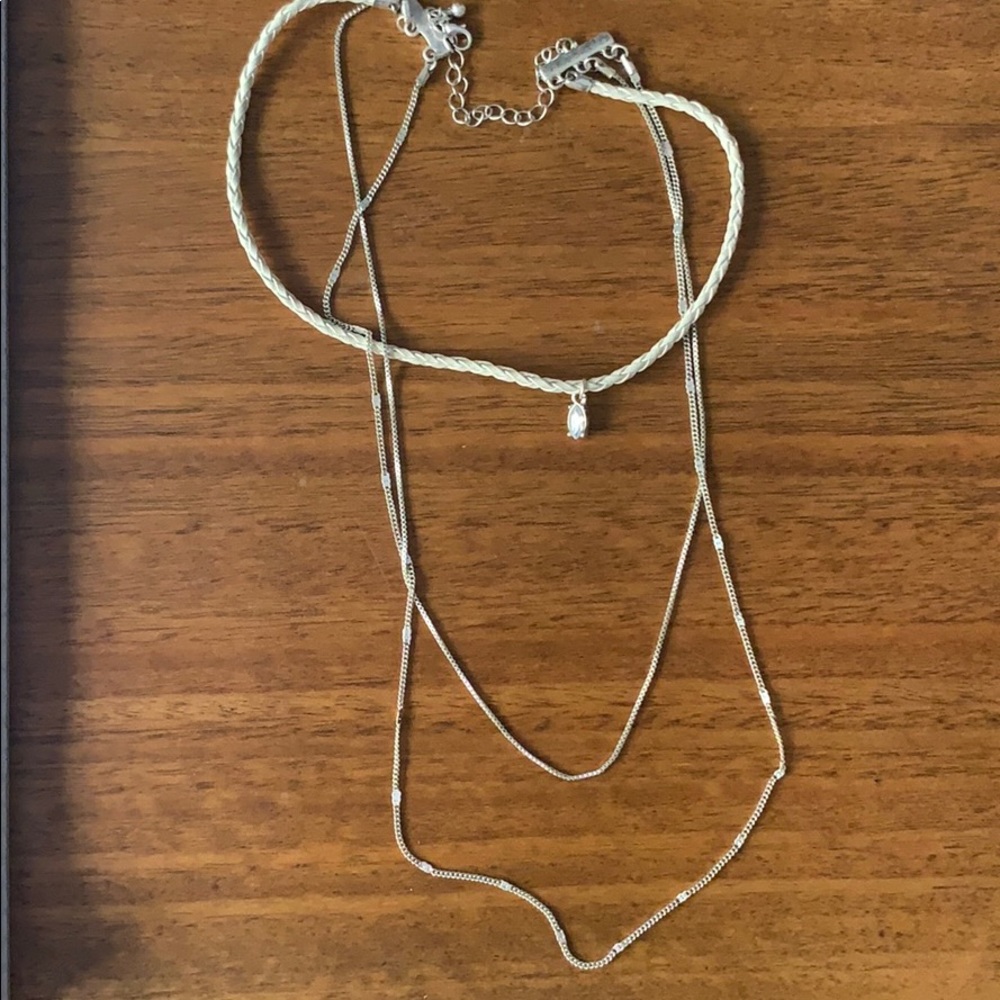 Silver Multilayered Necklace